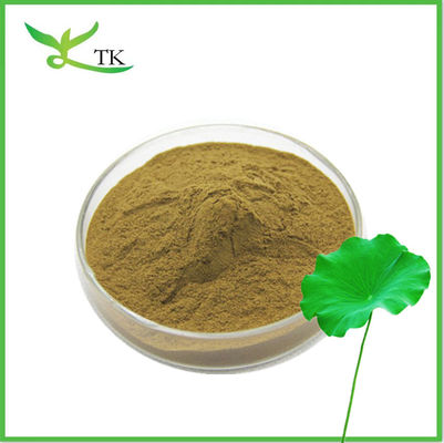 Pérdida de peso Extracto natural de hoja de loto en polvo Nuciferina 2% 98% Polvo de hoja de loto