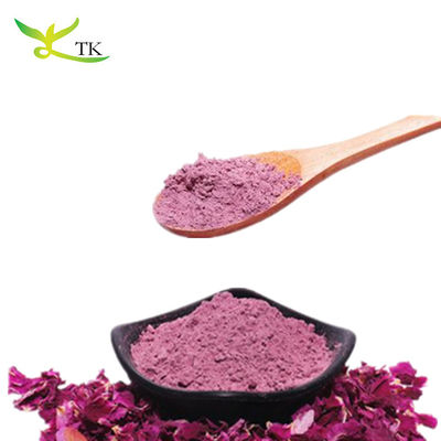 Pétales de rosa secos naturales en polvo instantáneo Pétales de rosa roja en polvo para alimentos y bebidas