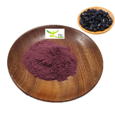 Extracto de frutas de goji negro 100% natural chino en polvo Extracto de frutas de goji negro 1% ~ 25% antocianina