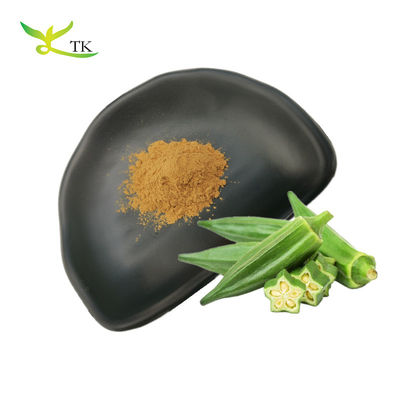 Precio al por mayor Grado alimenticio Extracto de semillas de okra natural seco en polvo Extracto de okra en polvo