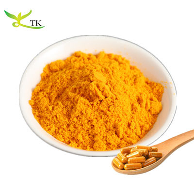 Extracto de raíz vegetal natural Curcumina 95% Extracto de cúrcuma Extracto de curcumina en cápsulas