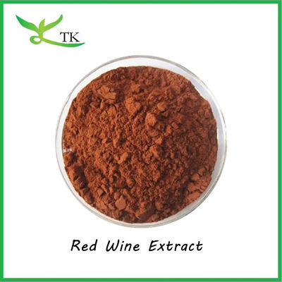 Polvo de Extracto de Vino Tinto Natural al por mayor 30% Polifenoles de Vino Tinto